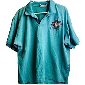 Acme Clothing Mens Size XXL Tasmanian Devil Polo Shirt Kawaii Retro Streetwear